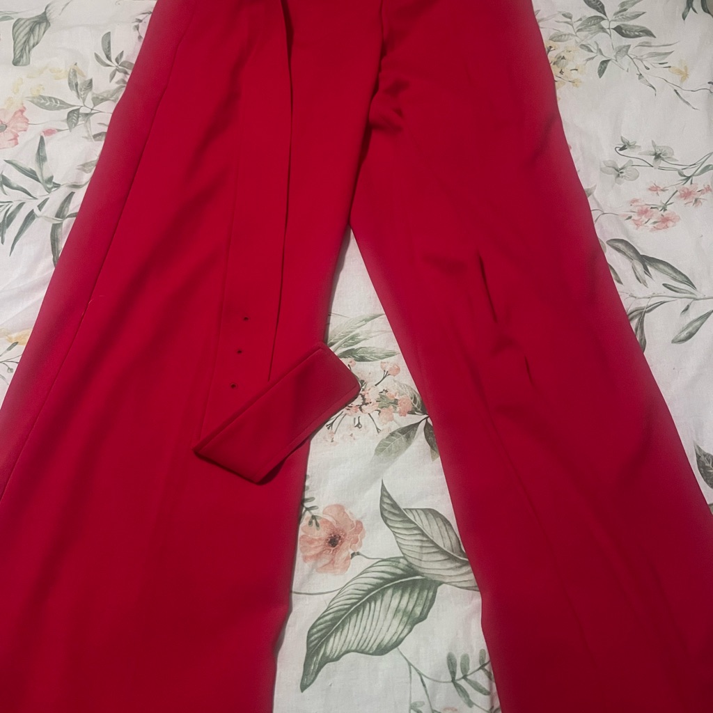 Elegant Red Women's Pants Express